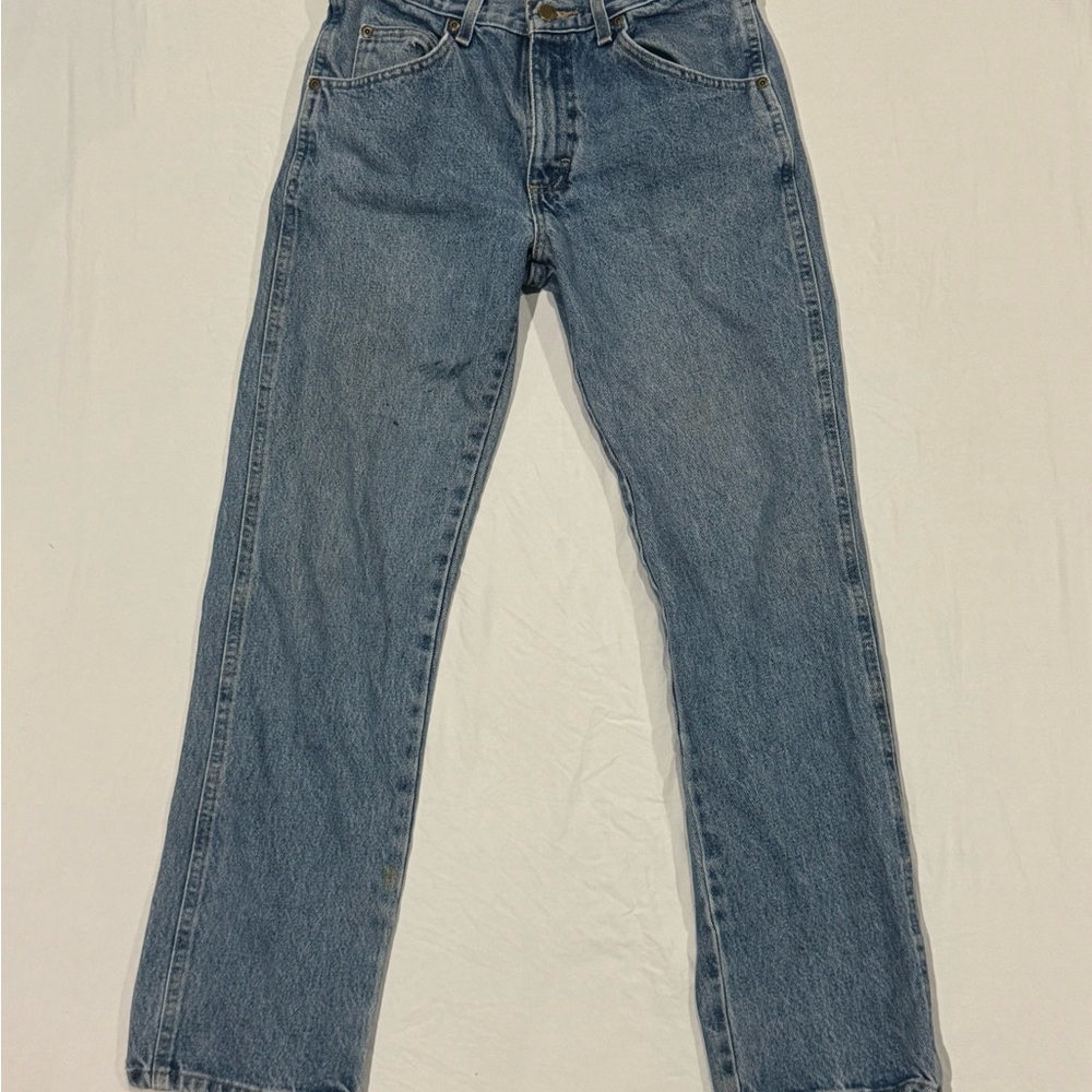 Wrangler 965 Regular Fit Jeans 29x30 Vintage Light‎ Wash USA Made Mexico